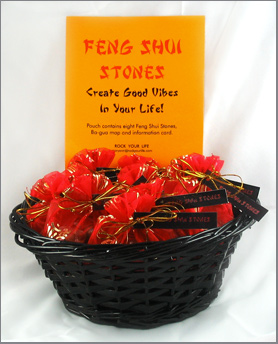 Feng Shui Stones Display Basket